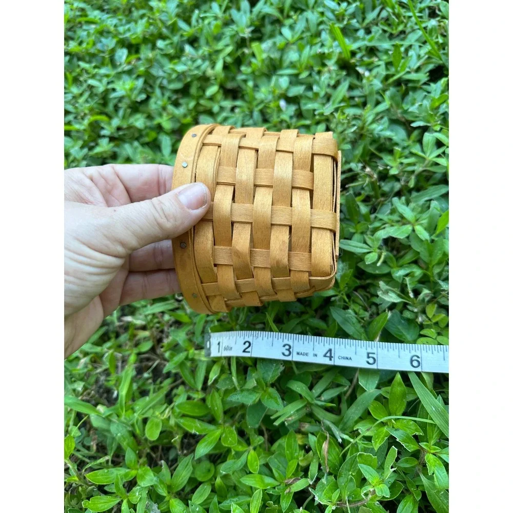 Longaberger Baskets Set of 3 Success Start Hexagon Handwoven Wood Dresden Ohio